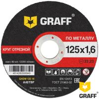 Круг отрезной по металлу 125×1,6 мм GRAFF Круг отрезной по металлу 125×1,6 мм GRAFF