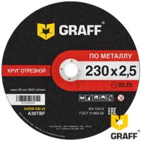 Круг отрезной по металлу 230×2,5 мм GRAFF Круг отрезной по металлу 230×2,5 мм GRAFF