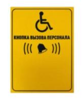 Табличка Кнопка вызова