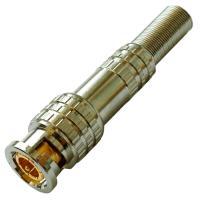 РАЗЪЕМ TS BNC штекер под пайку с пружиной, металл (Tantos)