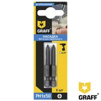 Бита для шуруповерта PH1x50  GRAFF Бита для шуруповерта PH1x50  GRAFF