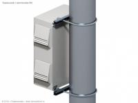 КМ-16.50 Крепление на мачту D=140-160 мм, ширина 500 мм