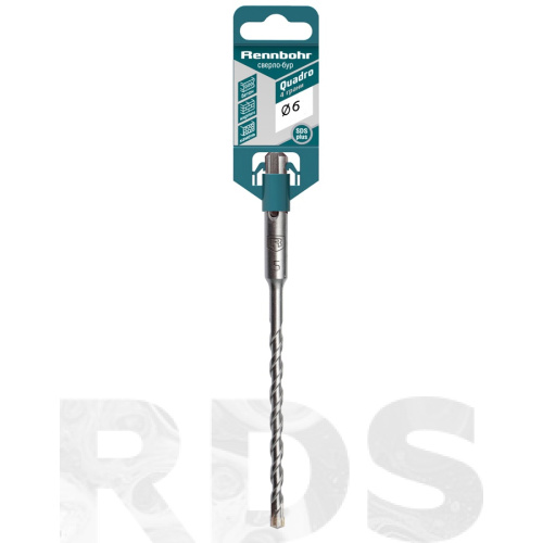 6*160 Бур SDS+ Rennbohr Quadro 4 грани