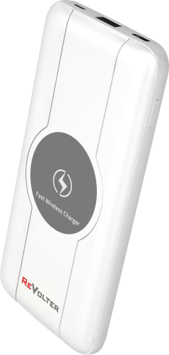 Power Bank ReVolter 10000 Беспроводной белый