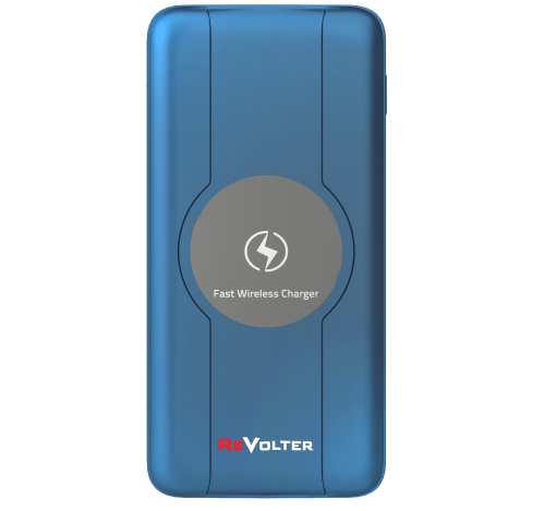 Power Bank ReVolter 10000QI Беспроводной синий