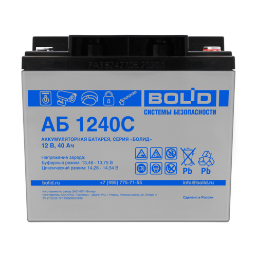 АКБ BOLID 1240С